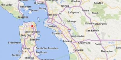 Kat jeyografik nan california vil tou pre San Francisco