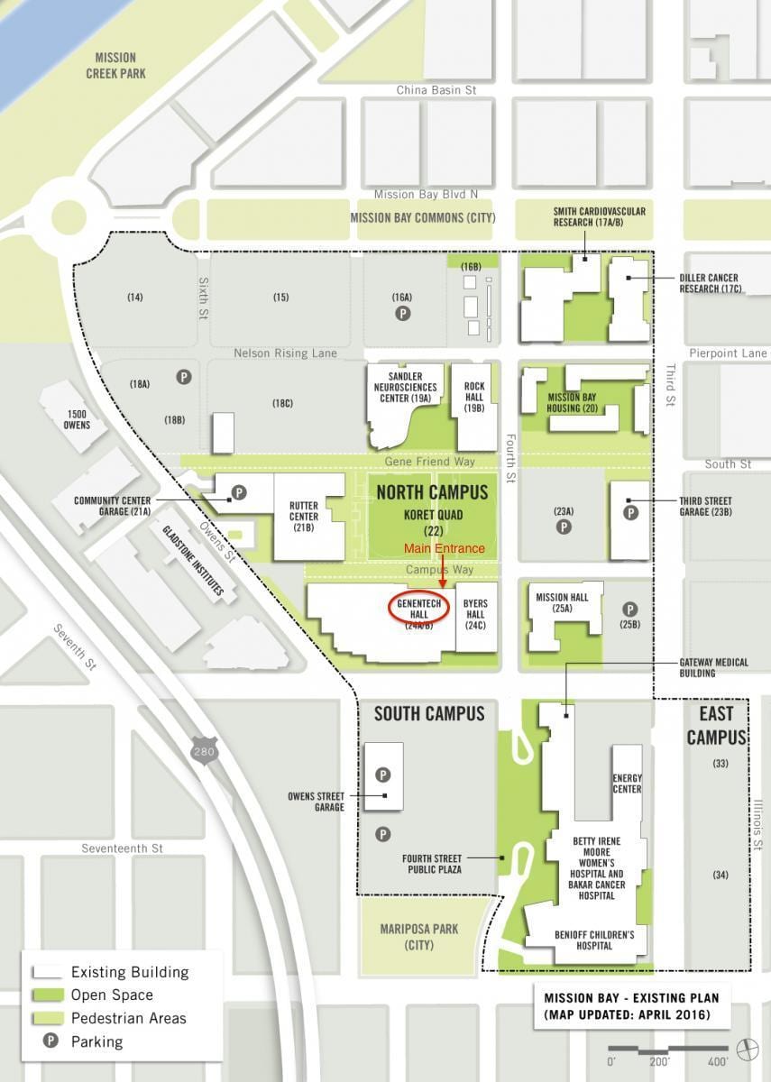 genentech south San Francisco lakou lekòl la kat