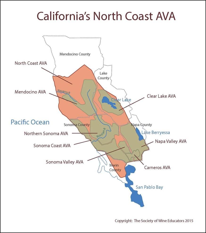 Kat jeyografik nan california kòt nò nan San Francisco