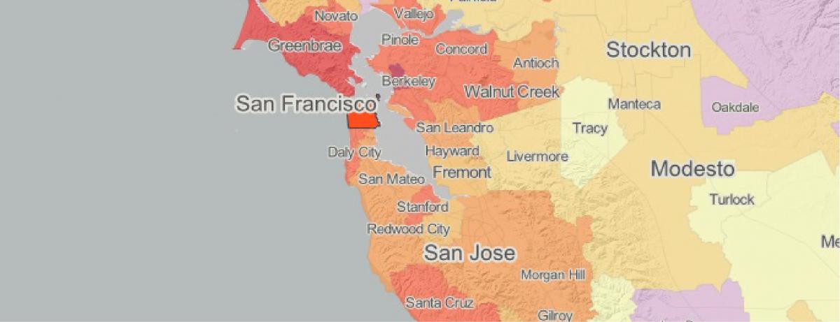 Kat jeyografik nan mapp San Francisco