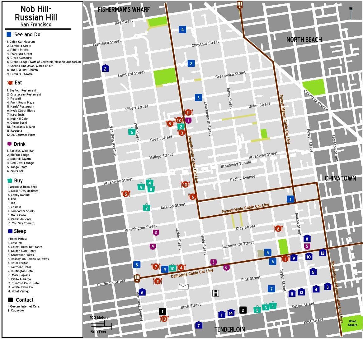 Kat jeyografik nan pikwa nan mòn lan San Francisco