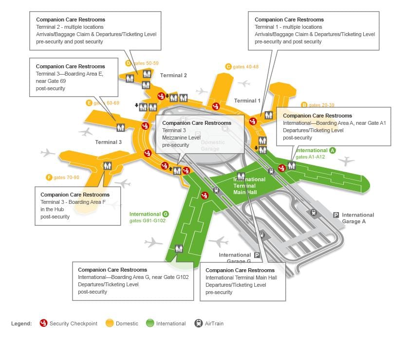 SFO tèminal nan 3 pòtay lavil kat jeyografik