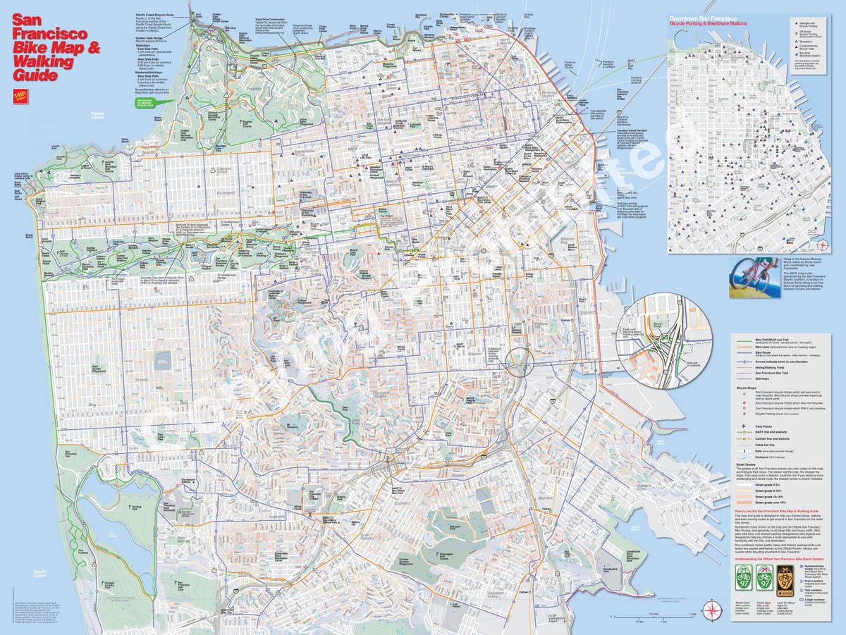 Kat jeyografik nan San Francisco bisiklèt