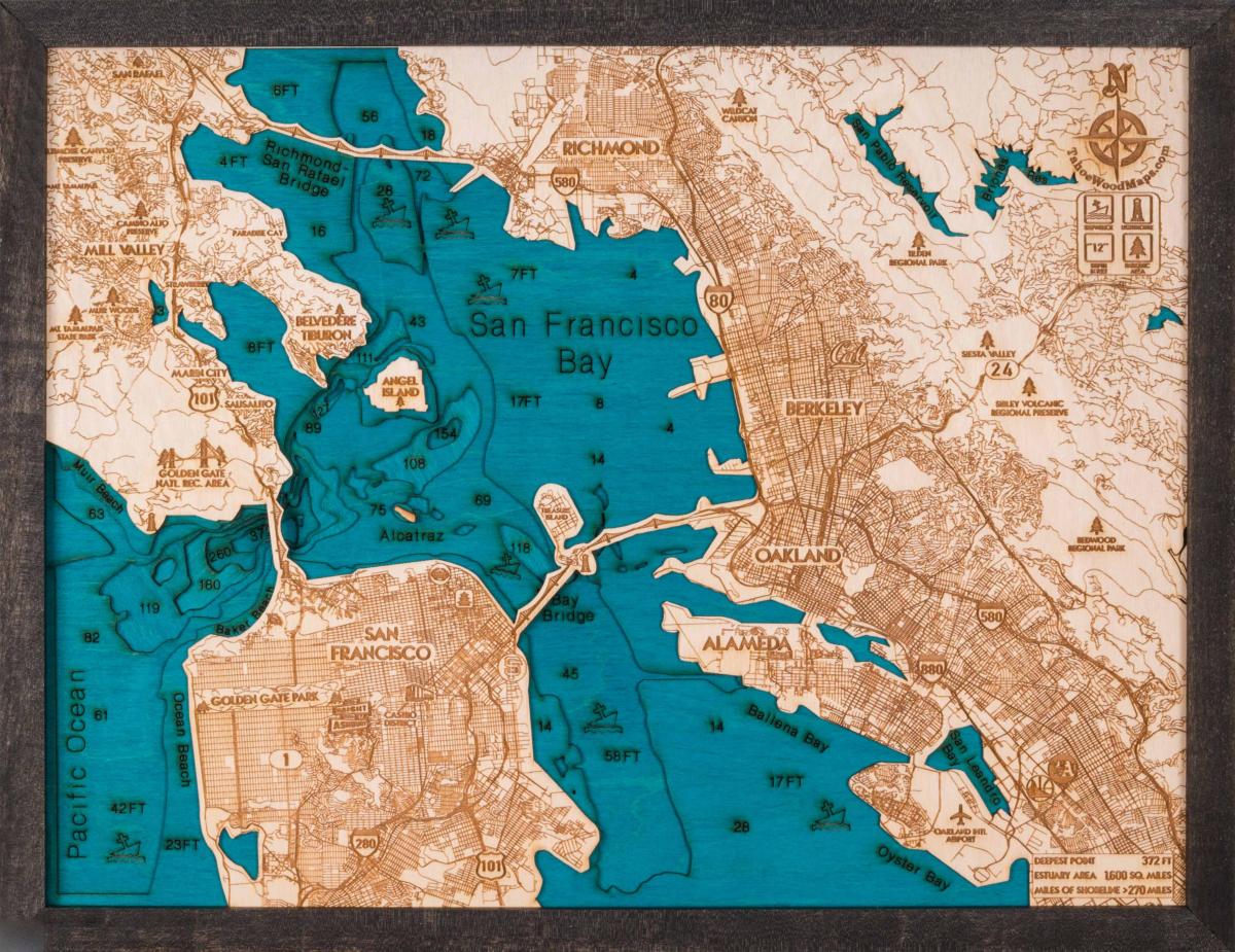 Kat jeyografik nan San Francisco bwa