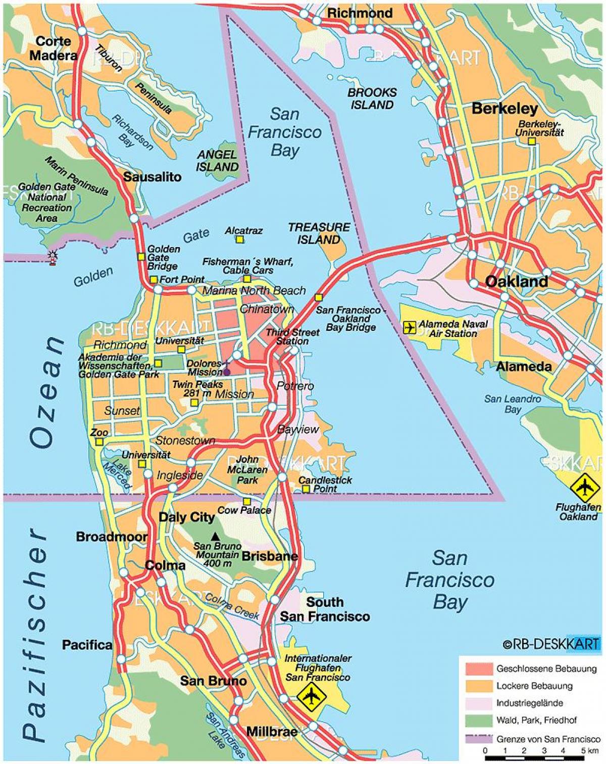 Kat jeyografik nan San Francisco county