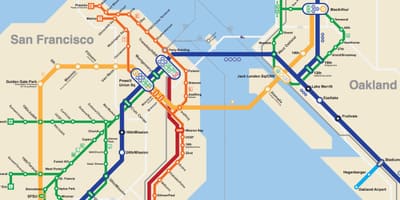 San Francisco anba tè kat jeyografik