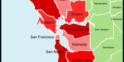 San Francisco bay zòn nan konte kat