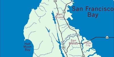 Kat jeyografik nan zòn nan bay peninsula