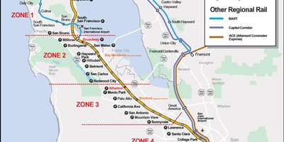 Caltrain wout kat jeyografik
