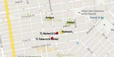Kat jeyografik nan file nan zòn nan San Francisco