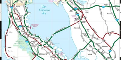 Kat jeyografik nan San Francisco bay zòn nan