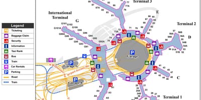 Kat jeyografik nan kSFO ayewopò