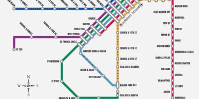 Muni tren kat jeyografik