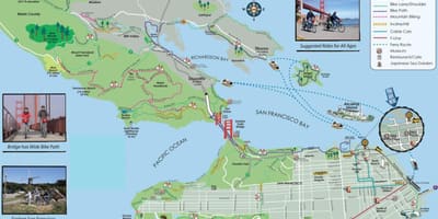 Kat jeyografik nan San Francisco bisiklèt tour