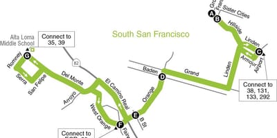 Kat jeyografik nan San Francisco lekòl primè