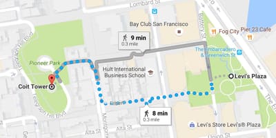 Kat jeyografik nan San Francisco pwòp tèt ou gide toune mache