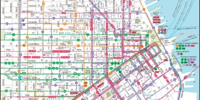 San Francisco transpò piblik kat jeyografik