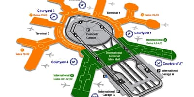 SFO entènasyonal tèminal arive kat jeyografik