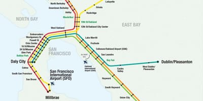 San Francisco ayewopò bart kat jeyografik