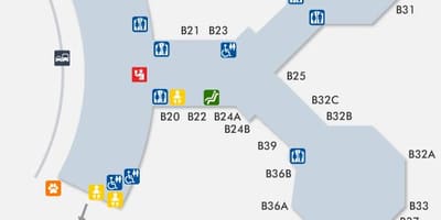 San Francisco ayewopò tèminal 1 kat jeyografik