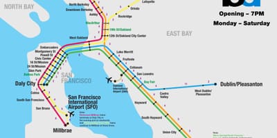 Bart sistèm San Francisco kat jeyografik