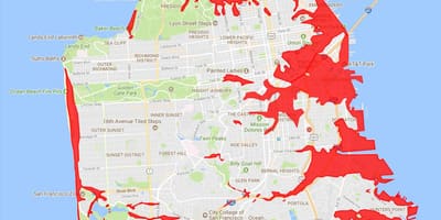 San Francisco zòn pou fè pou evite kat jeyografik